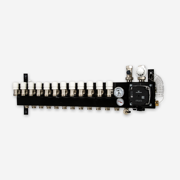 VTE SLIM Verdeler Grundfos A Label - 12 groeps